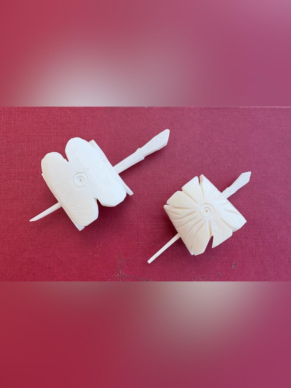 White Decorative Shell-style Hair Pin Set
